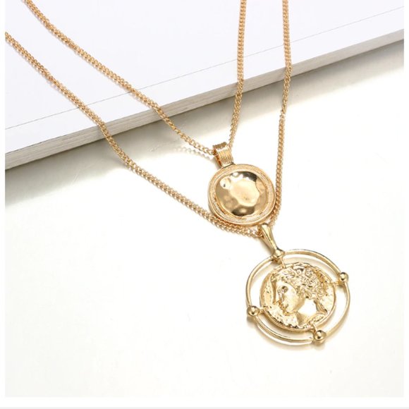 Lulu's "Golden Adventures" Boho Layered Necklace - Picture 4 of 12